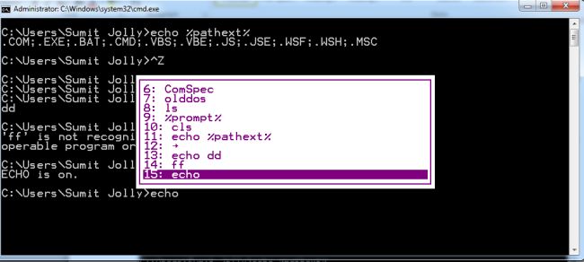 List of Executable Commands